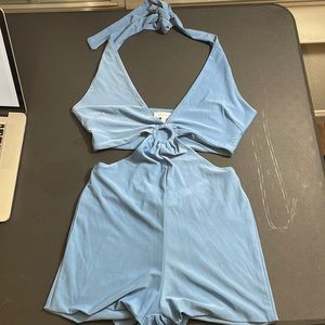 One piece jumpsuit size M blue